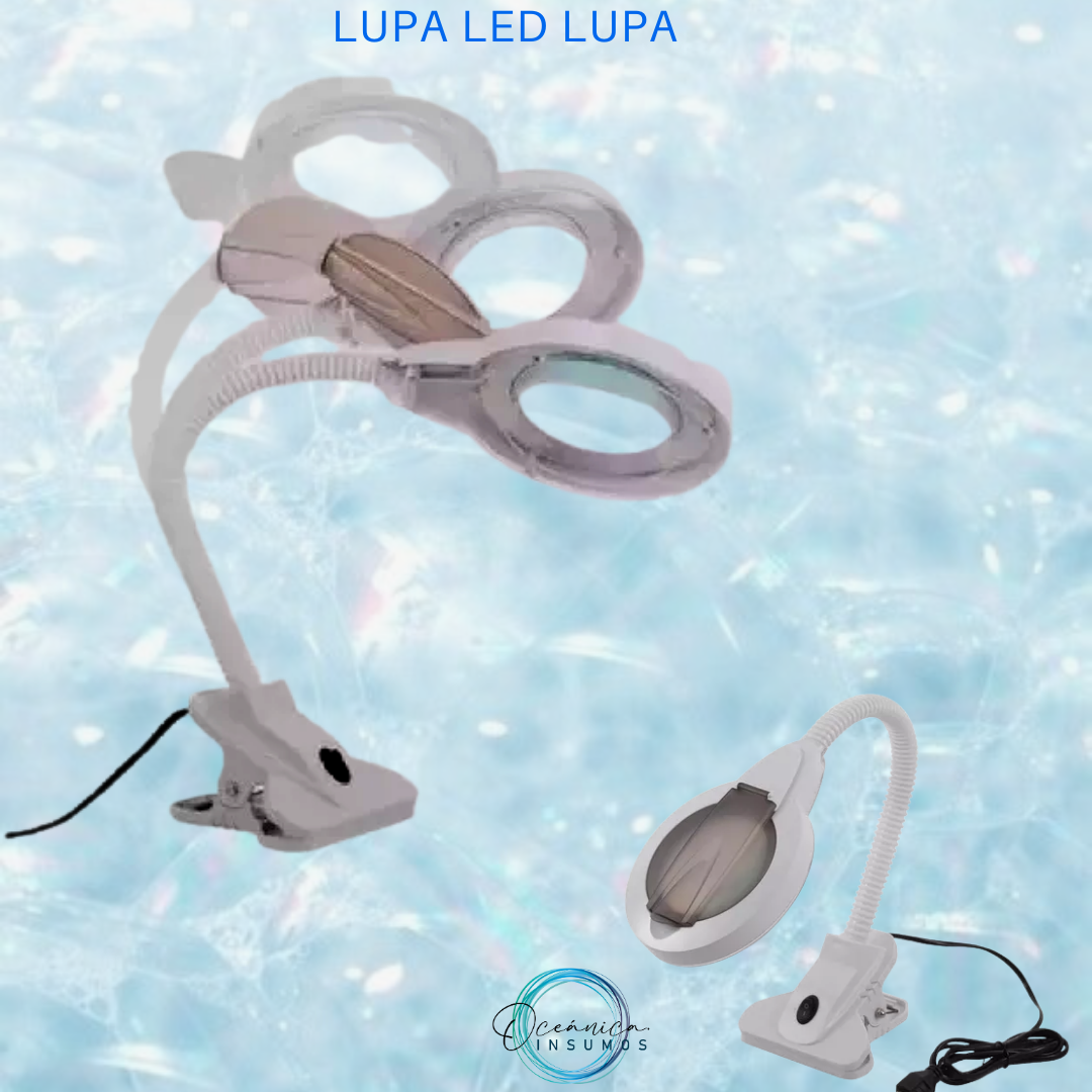 LÁMPARA LUPA LED PORTÁTIL CON PINZA - Imagen 4
